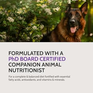 Formulated with a PhD Board Certified companion animal nutritionist