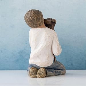 Willow Tree Kindness (boy) figure, detail of back.