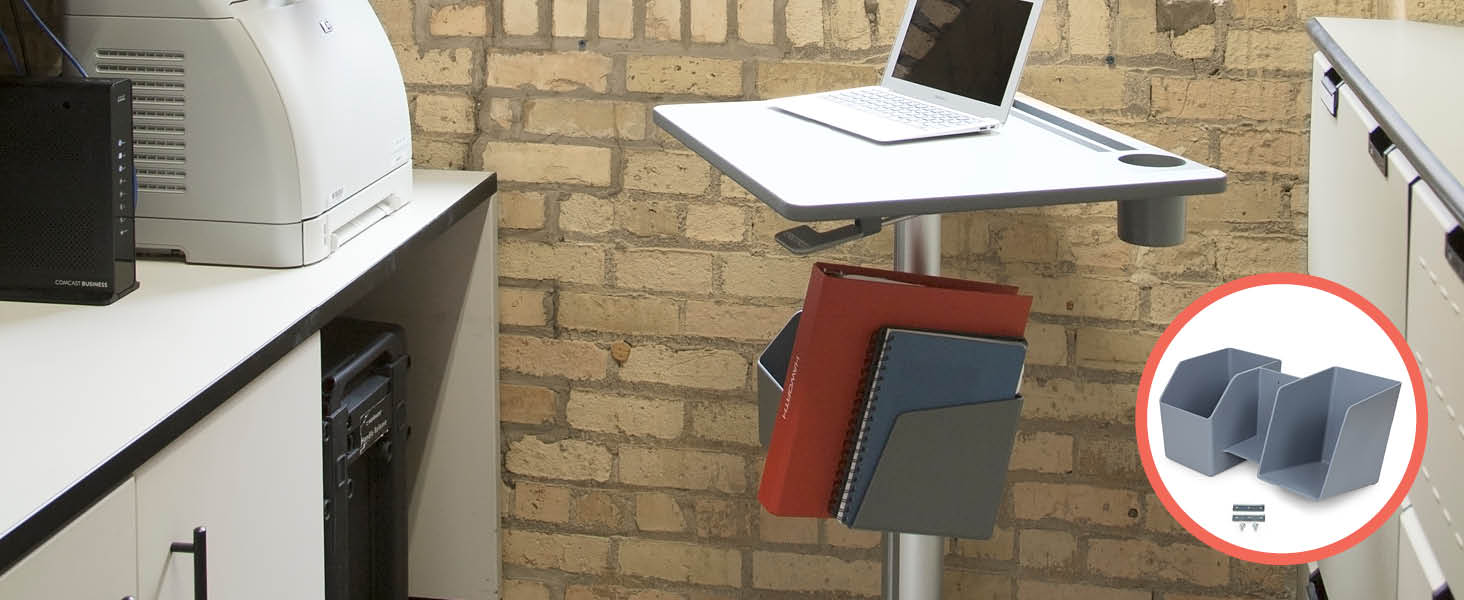 LearnFit Mobile Desk Storage Bin Accessory