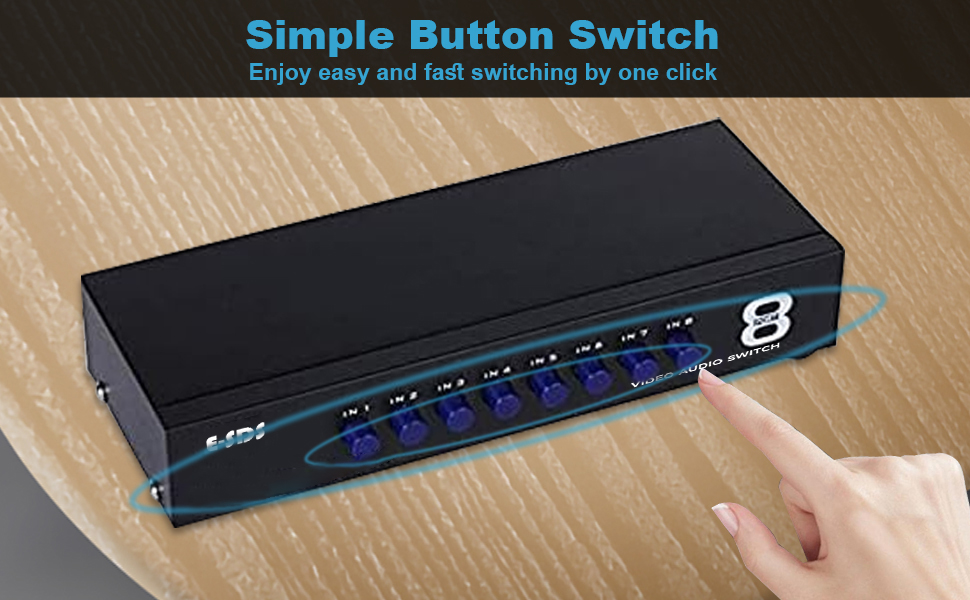 8 ports av spliter