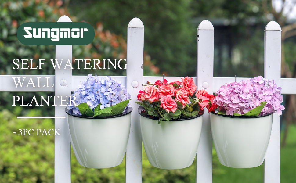 self watering wall hanging planter