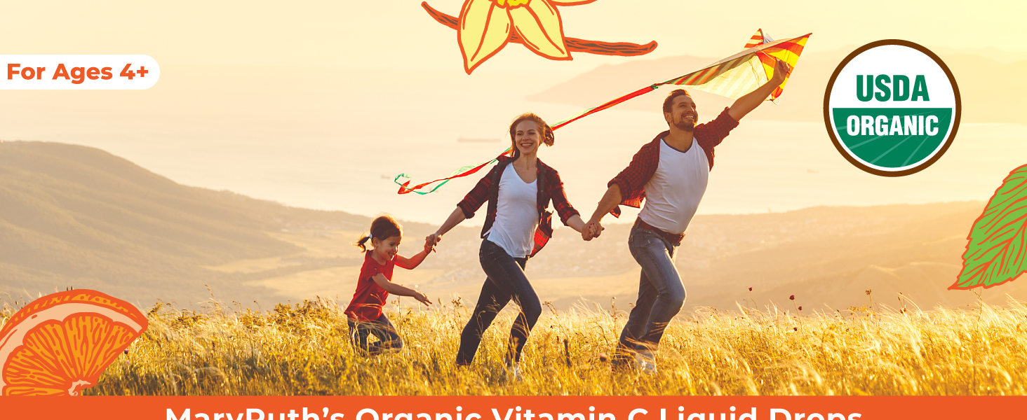Adult Vitamin C Drops, Orange Vanilla, Org, 4 oz