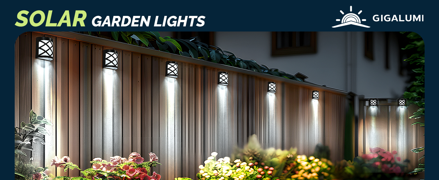 solar fence lights