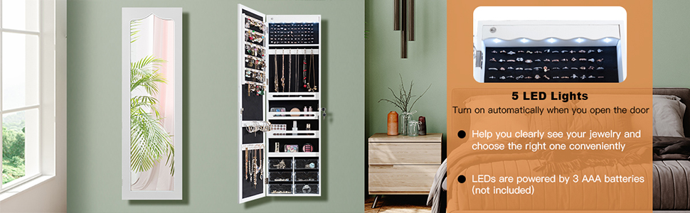 Large Capacity Jewelry Organizer Storage Box for Women Girls