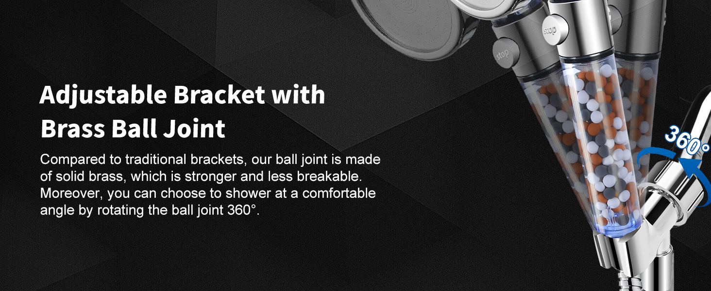 Adjustable shower bracket