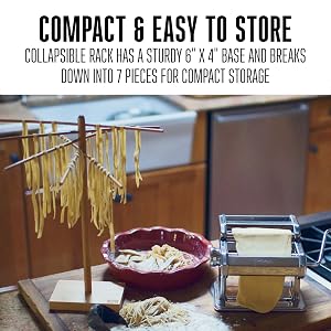 bamboo pasta rack