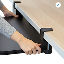 Adjustable Keyboard Tray Clam