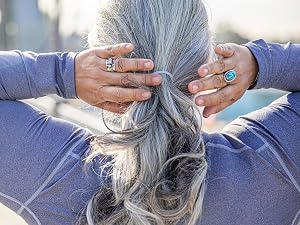 long gray hair