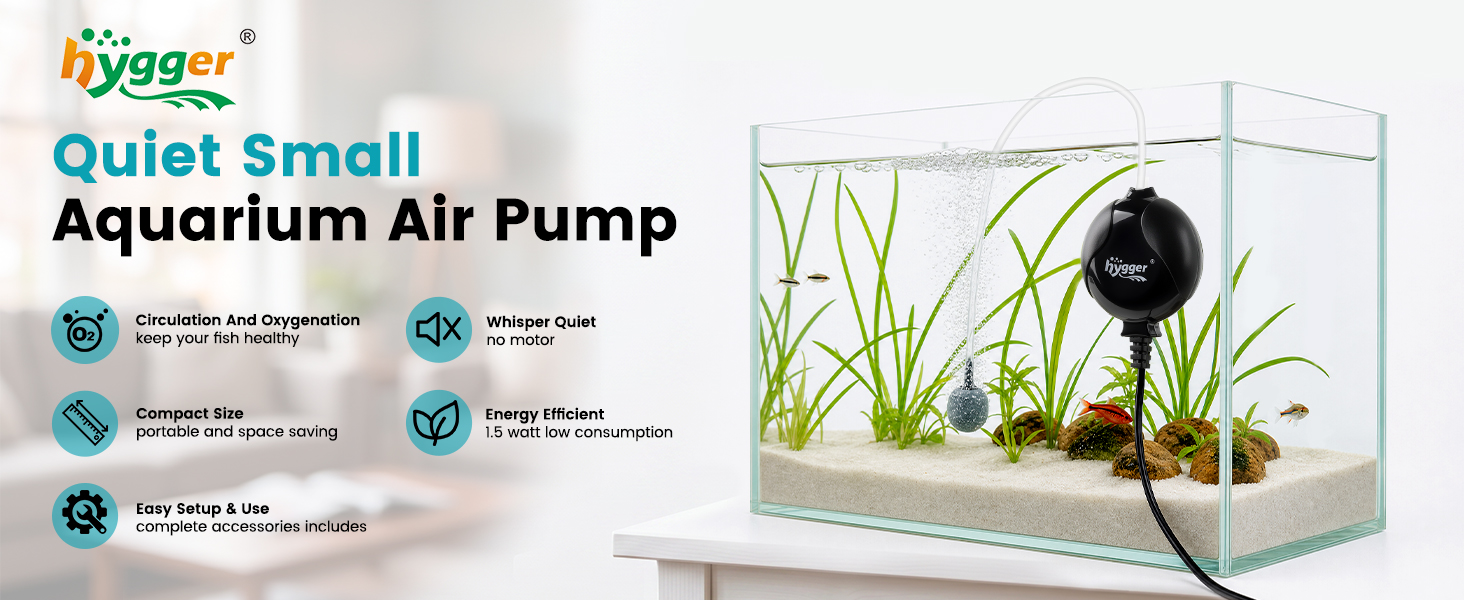 quiet aquarium air pump