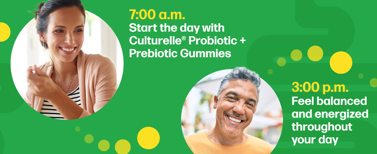 Culturelle Daily Probiotic Gummies for Women &amp;amp; Men Probiotic + Prebiotic for Digestive Health Vegan