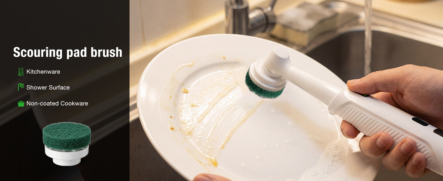 electric dish scrubber