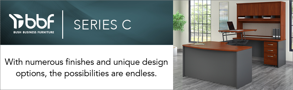 bbf,bush business furniture,series c,hansen cherry,cherry,contemporary,bush,bush industries