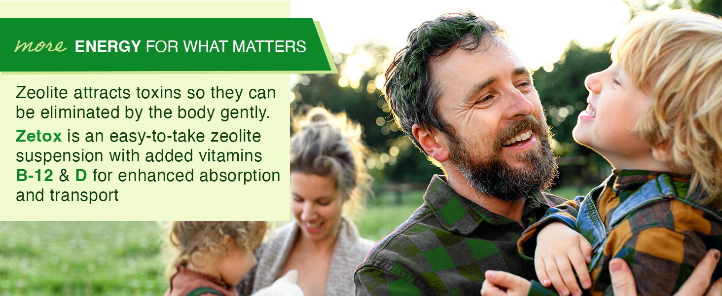 Zeolite with B-12 vitamin D energy