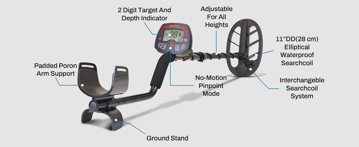 metal detector rod carry bag weather proof travel storage pocket