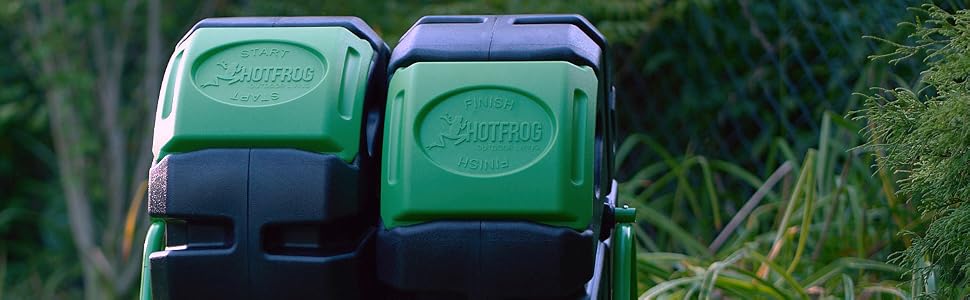 HOTFROG Dual Body Tumbling Composter - close up of doors