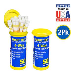 poolmaster 4-way test strips;chlorine test strips;poolmaster test strips for pool;pool test strips