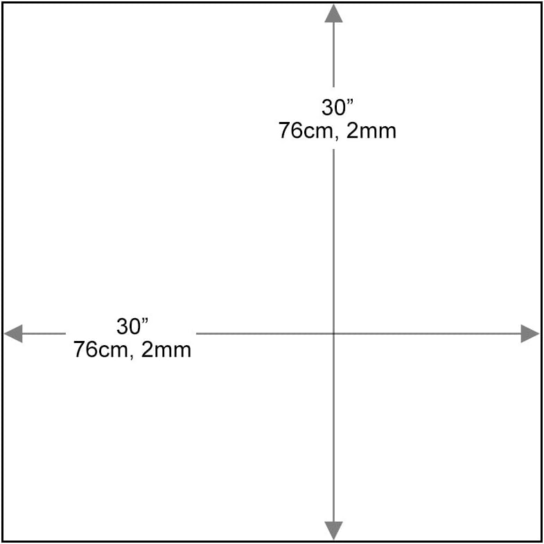 16 inch Square Glass Table Top - Tempered - 1/2" Thick Glass Surface, Safe Beveled Edge, Eased Corners, Multipurpose for Dining Table, Patio, Coffee and End Table