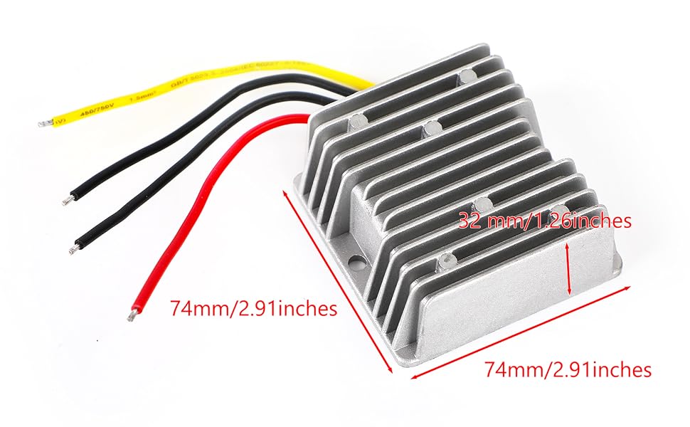 WaterProof 12V/24V to 6V 30A 180W Step Down DC/DC Power Converter Regulator