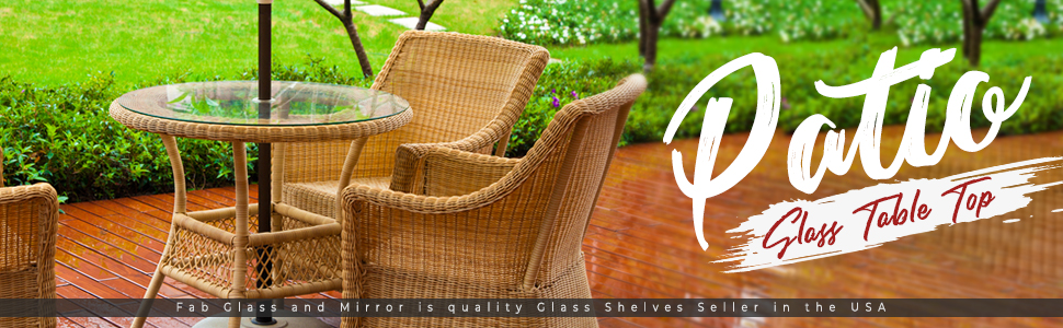 Contemporary Style Glass Centerpiece Table Top