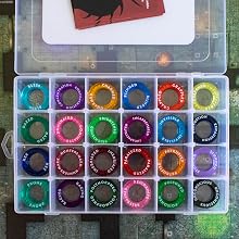 full sett, rings, condition, markers