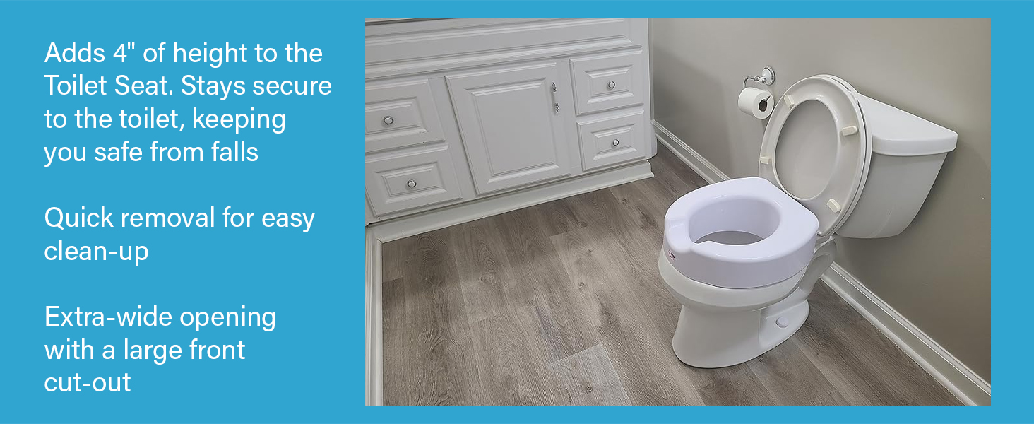 Carex Elevated Toilet Seat Riser