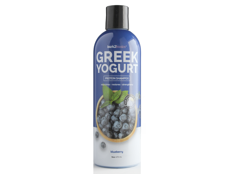 bark2basics blueberry greek yogurt pet shampoo 16 oz for dogs cats gentle groomers use sensitive