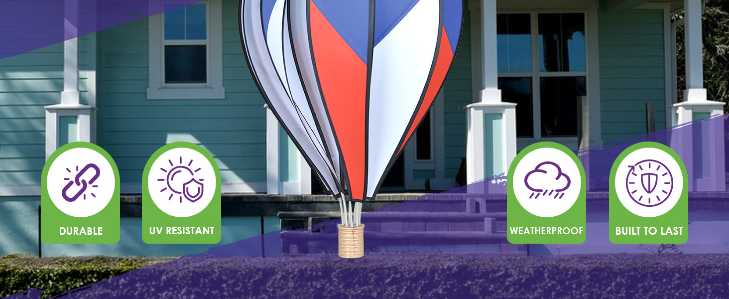 Outdoor yard decoration, garden wind spinner, vibrant design, spinning kinetic sculpture, décor