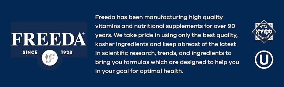 Freeda premium supplements vitamins