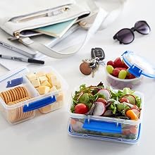 Sistema Klip It Portable containers let you take snacks and meals on the go.