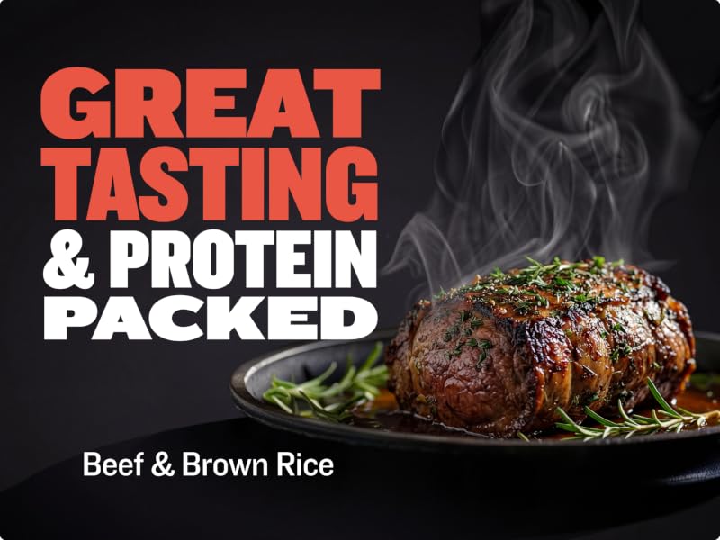 real beef muscle gain food for dogs with high fat and high protein