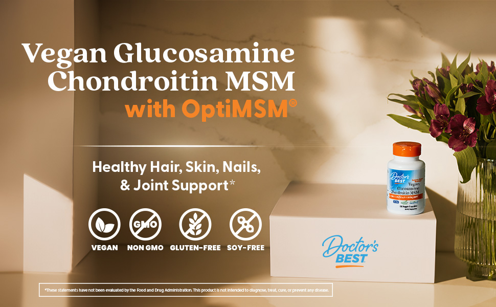 Vegan Glucosamine Chondroitin MSM with OptiMSM