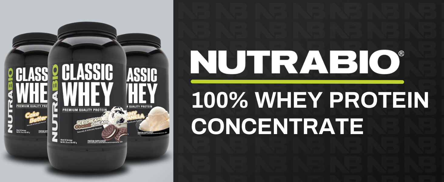 NutraBio whey protein concentrate