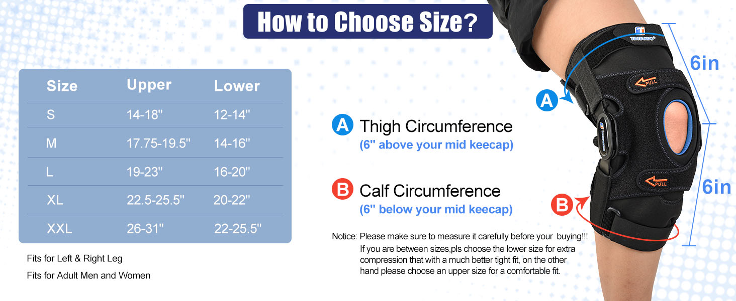 hinged knee brace for men women with side stabilizers knee braces for knee pain