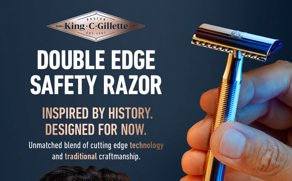Double edge safety razor inspired by history designed for now blend of technology