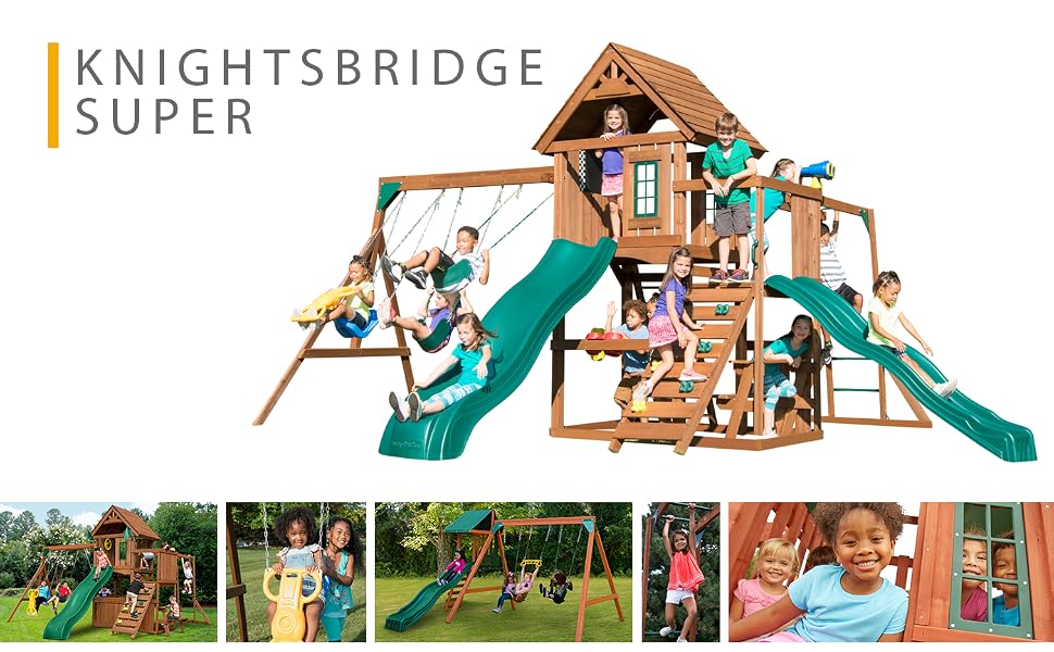 wooden swing set, woodne playset, swing set for kids, outdoor swing set, backyard swing set