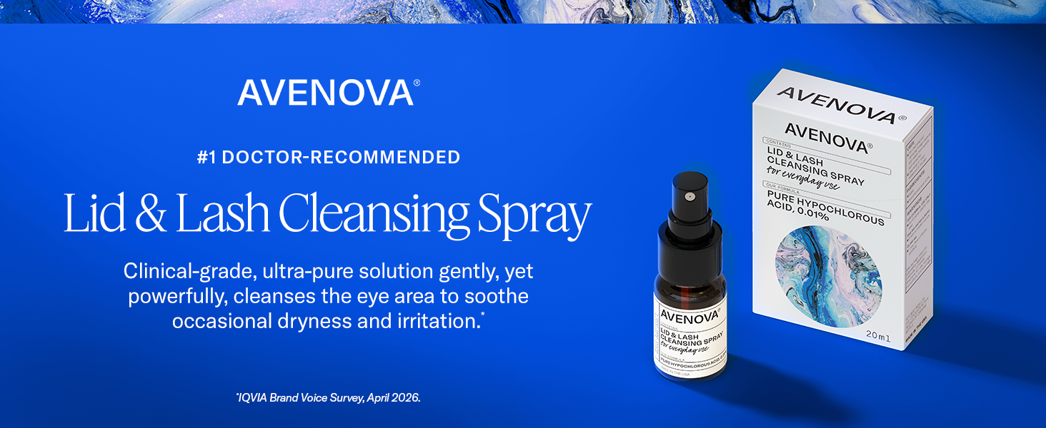 Clinical-grade, ultra-pure solution gently, cleanses the eye area to soothe occasional dryness