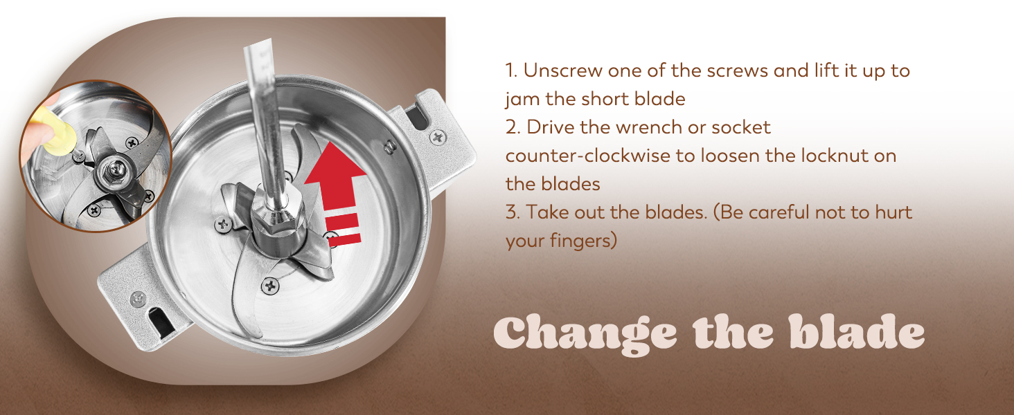 How to replace the blades