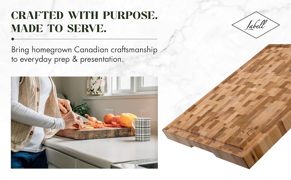 crafted with purpose. made to serve