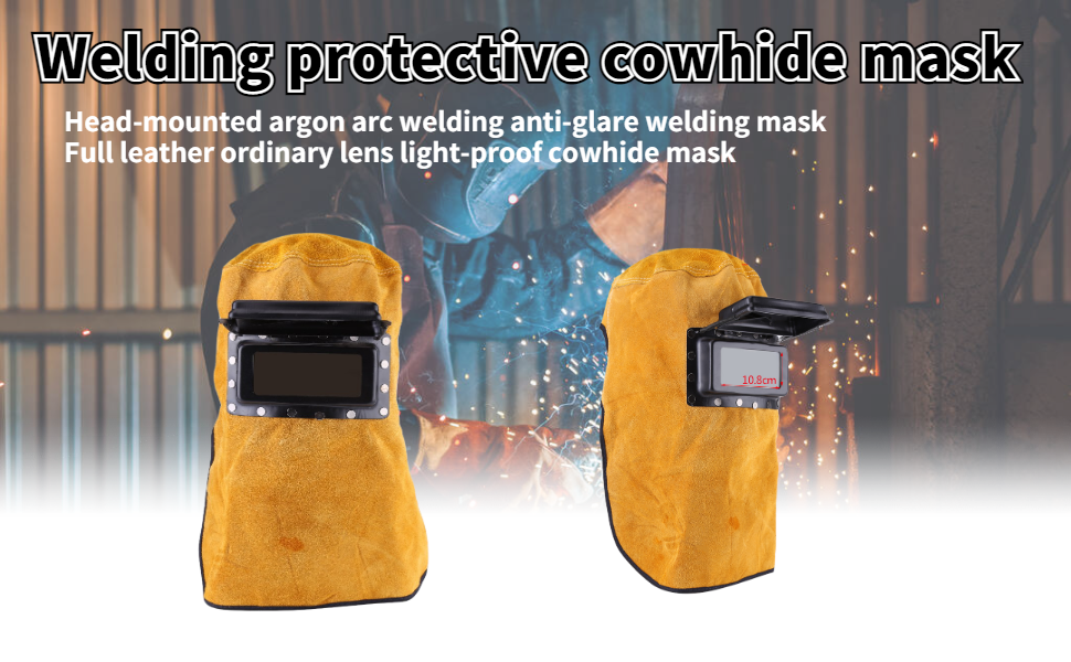 leather welding mask