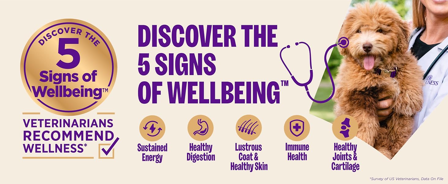 Discover the 5 Signs of Wellbeing with Wellness Dog Food