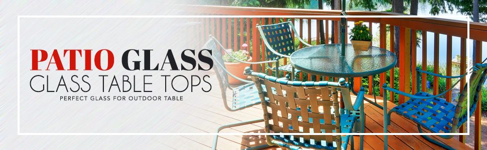 Clear Patio Glass Table Top
