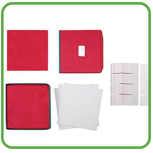 Elf Stor Ornament Storage Chest with Dividers, Red