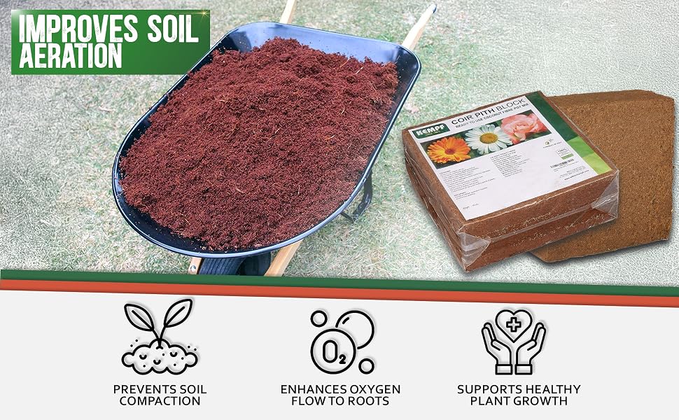 coco coir indoor plants potting soil peat moss mulch outdoor coconut plant landscaping mix brick
