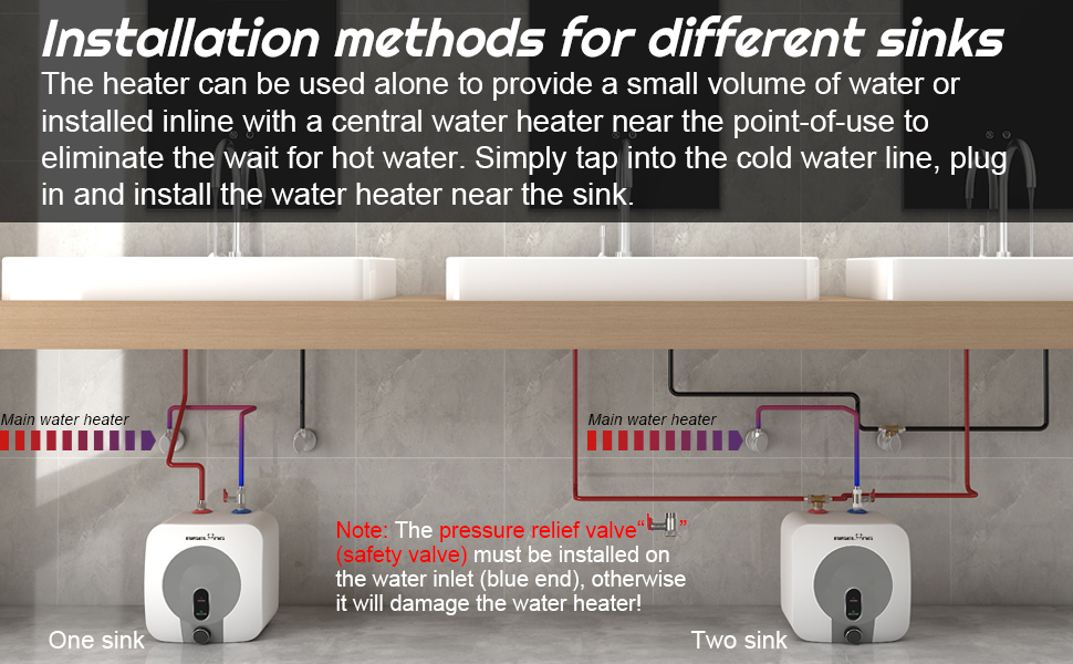 Simple installation of water heater