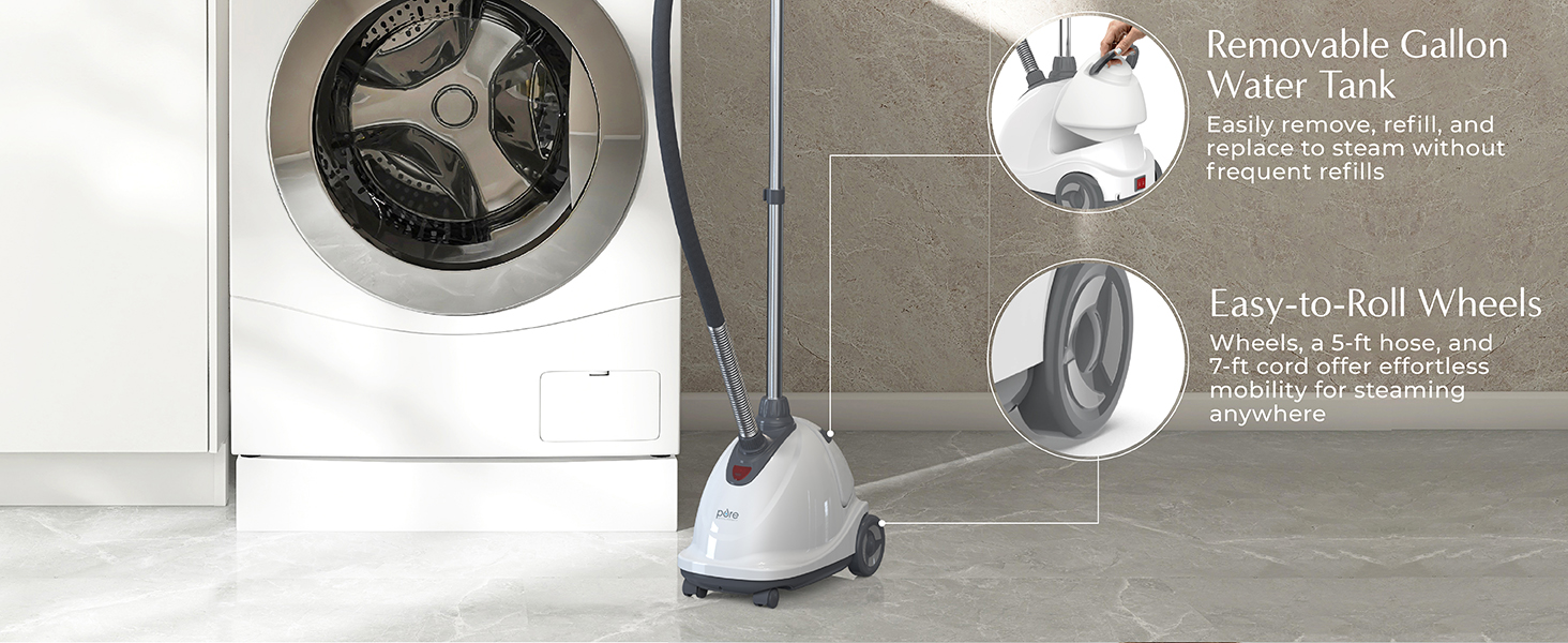 fabric steamer, pure enrichment, versatile fabric steamer, steamer for all garments and wrinkles