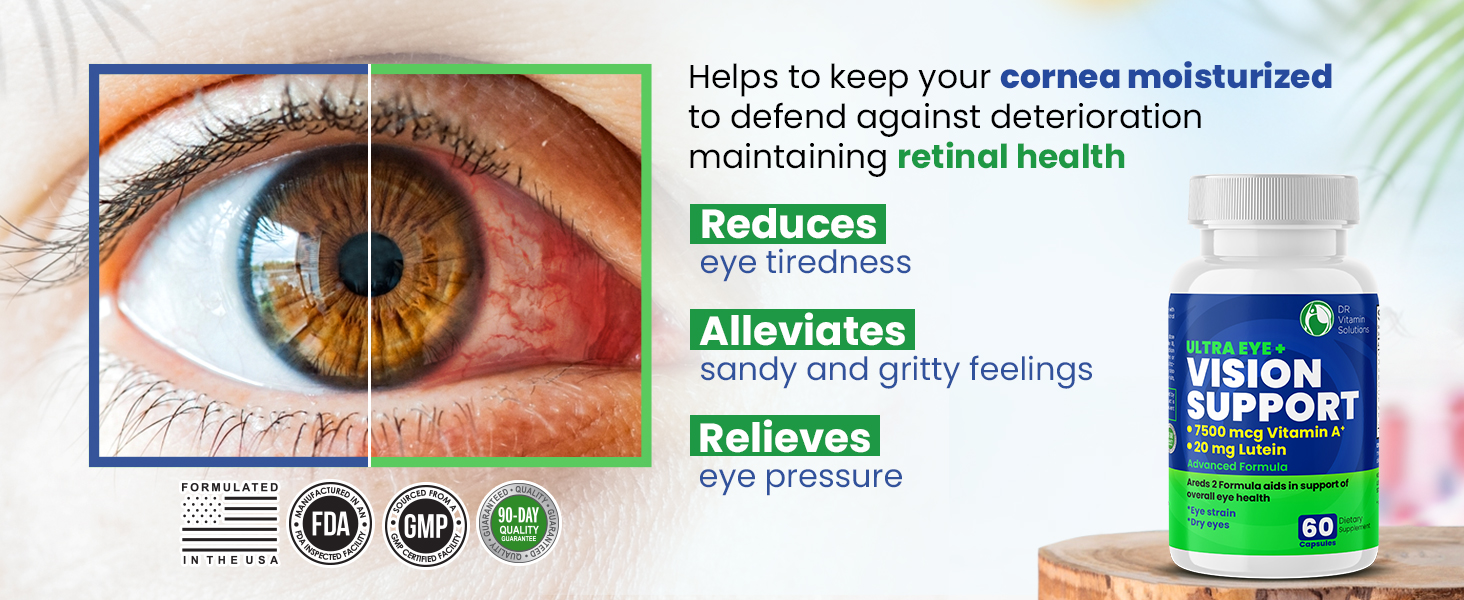 retinal health healthy eye supplement vitamin luetin vitamin a relief