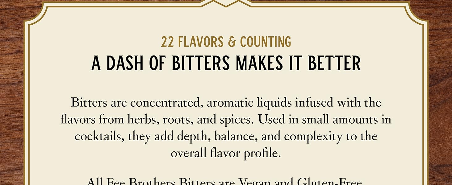 a dash of bitters makes it better