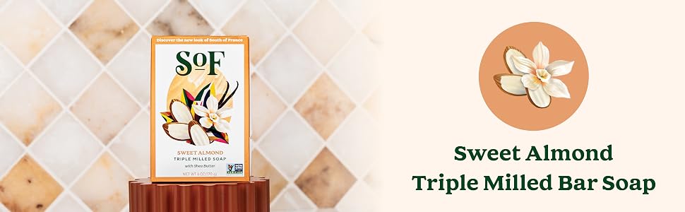 Sweet Almond Triple Milled Bar Soap