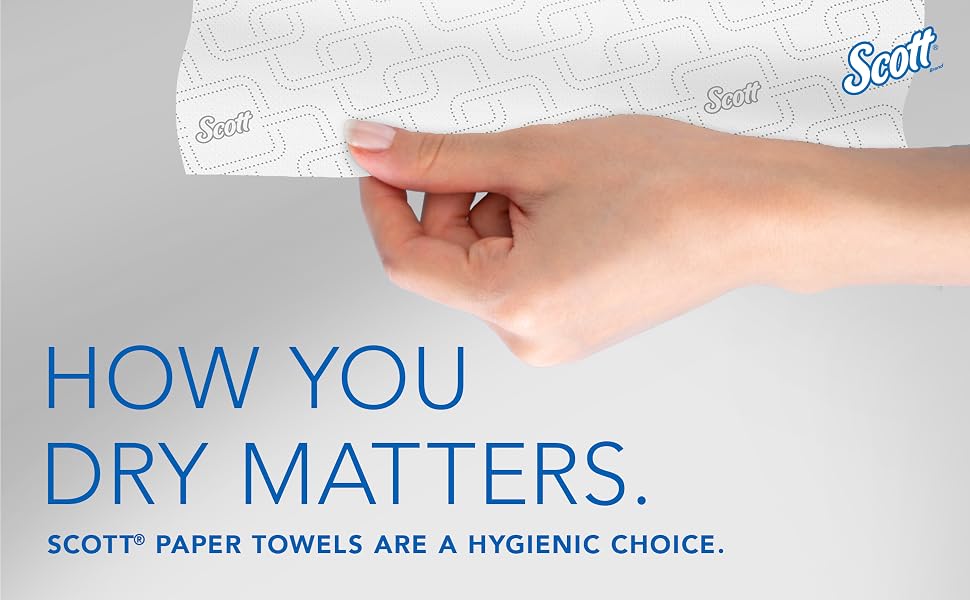 How You Dry Matters. Scott Paper Towels are a Hygienic Choice.