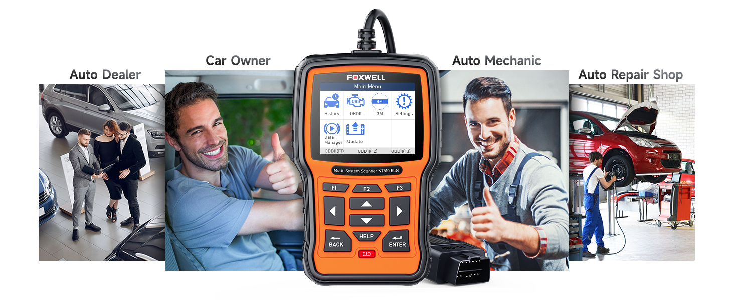 FOXWELL NT510 Elite fit for GM OBD2 Scanner